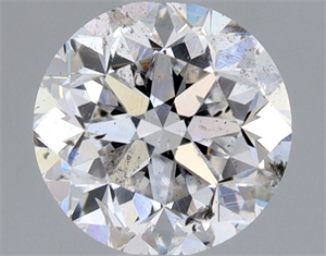 Picture of Natural Diamond 0.91 Carats, Round with Fair Cut, E Color, SI2 Clarity and Certified by HRD