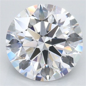 Picture of Lab Grown Diamond 3.33 Carats, Round with Ideal Cut, D Color, IF Clarity and Certified by IGI