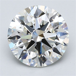 Picture of Natural Diamond 4.01 Carats, Round with Excellent Cut, I Color, VS1 Clarity and Certified by GIA
