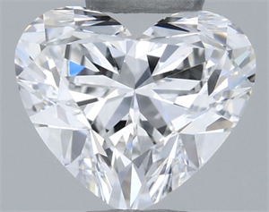 Picture of Natural Diamond 0.41 Carats, Heart with  Cut, E Color, VS1 Clarity and Certified by GIA