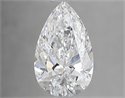 Diamante Natural 1.04 quilates, De pera , Color D, claridad SI1 y certificado GIA