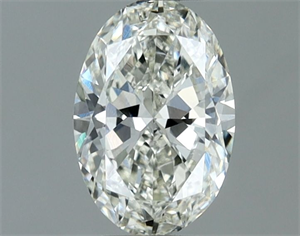 Picture of Natural Diamond 0.60 Carats, Oval with  Cut, H Color, VVS2 Clarity and Certified by IGI