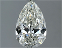 Natural Diamond 1.00 Carats, Pear with  Cut, H Color, VS2 Clarity and Certified by IGI