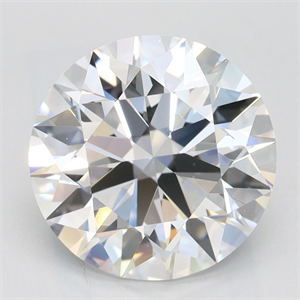 Picture of Lab Grown Diamond 3.06 Carats, Round with Excellent Cut, D Color, VVS1 Clarity and Certified by GIA