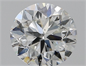 Natural Diamond 0.90 Carats, Round with Very Good Cut, H Color, SI2 Clarity and Certified by GIA