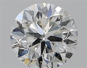Picture of Natural Diamond 0.90 Carats, Round with Very Good Cut, H Color, SI2 Clarity and Certified by GIA