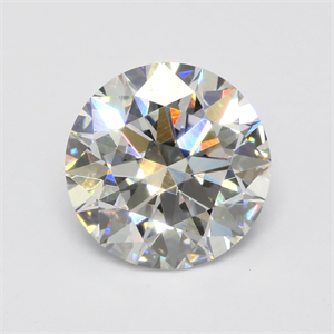 Picture of Lab Grown Diamond 3.31 Carats, Round with Ideal Cut, E Color, VVS2 Clarity and Certified by IGI