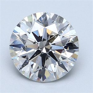 Picture of Natural Diamond 2.50 Carats, Round with Excellent Cut, G Color, SI2 Clarity and Certified by GIA