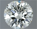 Natural Diamond 0.50 Carats, Round with Excellent Cut, I Color, VVS1 Clarity and Certified by IGI