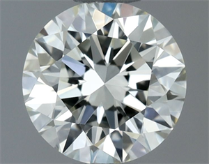 Picture of Natural Diamond 0.50 Carats, Round with Excellent Cut, I Color, VVS1 Clarity and Certified by IGI