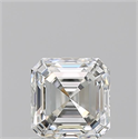 Natural Diamond 1.01 Carats, Asscher with  Cut, I Color, VS1 Clarity and Certified by GIA