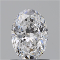 Natural Diamond 0.81 Carats, Oval with  Cut, D Color, VS2 Clarity and Certified by GIA