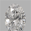 Natural Diamond 0.18 Carats, Oval with  Cut, E Color, SI2 Clarity and Certified by IGI
