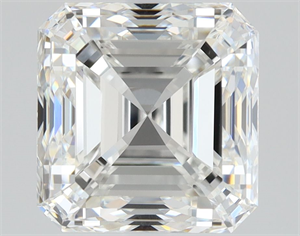 Foto Diamante Natural 1.90 quilates, Asscher , Color F, claridad VS1 y certificado GIA de