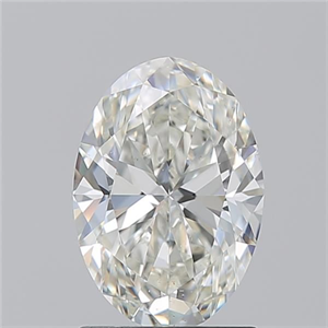 Picture of Natural Diamond 1.50 Carats, Oval with  Cut, I Color, SI1 Clarity and Certified by GIA