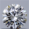 Diamante Natural 0.61 quilates, Redondo , Color F, claridad VS1 y certificado GIA