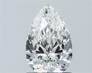 Picture of Natural Diamond 1.01 Carats, Pear with  Cut, F Color, SI1 Clarity and Certified by GIA