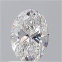 Natural Diamond 0.70 Carats, Oval with  Cut, E Color, VS2 Clarity and Certified by GIA