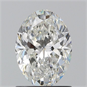 Natural Diamond 1.20 Carats, Oval with  Cut, G Color, VVS1 Clarity and Certified by GIA