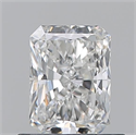 Natural Diamond 0.70 Carats, Radiant with  Cut, F Color, VS1 Clarity and Certified by GIA