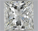 Natural Diamond 0.70 Carats, Princess with  Cut, I Color, VVS2 Clarity and Certified by GIA