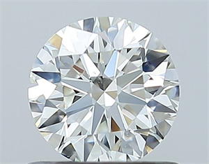 Picture of Natural Diamond 0.70 Carats, Round with Excellent Cut, H Color, VS2 Clarity and Certified by GIA