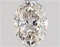 Natural Diamond 0.71 Carats, Oval with  Cut, H Color, VS1 Clarity and Certified by GIA
