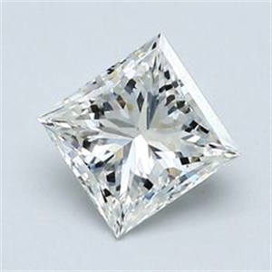Foto Diamante Natural 1.00 quilates, Princesa , Color I, claridad SI1 y certificado GIA de