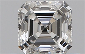 Picture of Natural Diamond 0.47 Carats, Asscher with  Cut, G Color, VS2 Clarity and Certified by GIA