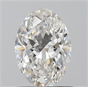 Natural Diamond 0.70 Carats, Oval with  Cut, E Color, VVS1 Clarity and Certified by GIA