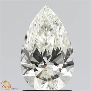 Picture of Natural Diamond 1.04 Carats, Pear with  Cut, K Color, VVS2 Clarity and Certified by IGI