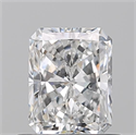 Natural Diamond 0.70 Carats, Radiant with  Cut, E Color, SI1 Clarity and Certified by GIA