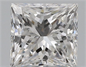 Natural Diamond 0.42 Carats, Princess with  Cut, D Color, VS1 Clarity and Certified by GIA