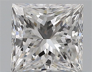 Picture of Natural Diamond 0.42 Carats, Princess with  Cut, D Color, VS1 Clarity and Certified by GIA