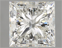 Natural Diamond 3.01 Carats, Princess with  Cut, I Color, VVS1 Clarity and Certified by GIA