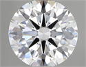 Lab Grown Diamond 1.07 Carats, Round with Ideal Cut, D Color, VVS2 Clarity and Certified by IGI