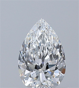 Picture of Natural Diamond 0.55 Carats, Pear with  Cut, E Color, IF Clarity and Certified by GIA