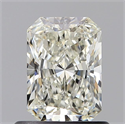 Natural Diamond 0.83 Carats, Radiant with  Cut, J Color, VS2 Clarity and Certified by GIA