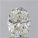 Natural Diamond 1.70 Carats, Oval with  Cut, I Color, VVS2 Clarity and Certified by GIA