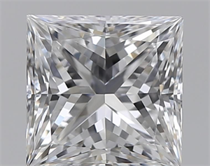 Foto Diamante Natural 1.32 quilates, Princesa , Color D, claridad VVS2 y certificado GIA de