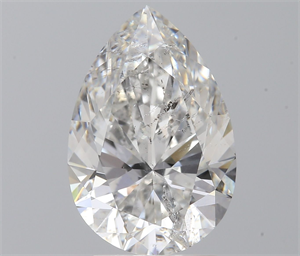 Picture of Natural Diamond 2.14 Carats, Pear with  Cut, F Color, SI2 Clarity and Certified by GIA