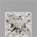Natural Diamond 0.50 Carats, Princess with  Cut, G Color, VVS2 Clarity and Certified by GIA