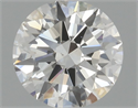 Natural Diamond 0.52 Carats, Round with Excellent Cut, H Color, VS2 Clarity and Certified by GIA