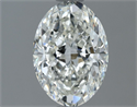 Natural Diamond 1.20 Carats, Oval with  Cut, H Color, VS1 Clarity and Certified by IGI