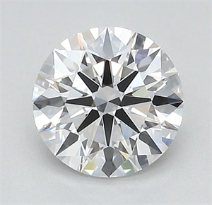 Picture of Lab Grown Diamond 1.08 Carats, Round with Ideal Cut, D Color, VVS2 Clarity and Certified by IGI
