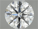 Natural Diamond 0.50 Carats, Round with Excellent Cut, G Color, VVS1 Clarity and Certified by GIA