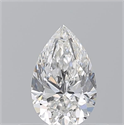 Natural Diamond 0.50 Carats, Pear with  Cut, F Color, SI1 Clarity and Certified by GIA