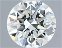 Natural Diamond 0.51 Carats, Round with Excellent Cut, H Color, VVS2 Clarity and Certified by IGI
