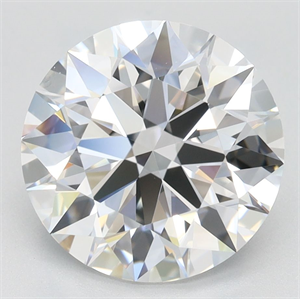 Picture of Lab Grown Diamond 3.37 Carats, Round with Ideal Cut, D Color, VVS1 Clarity and Certified by IGI
