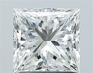 Picture of Natural Diamond 1.21 Carats, Princess with  Cut, H Color, VVS2 Clarity and Certified by IGI